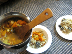 0448 lunch quinoa tagine served